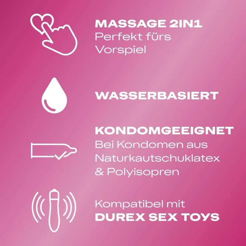 Lubrifiant Durex Play Massage 2 in 1 Stimulating, 200 ml